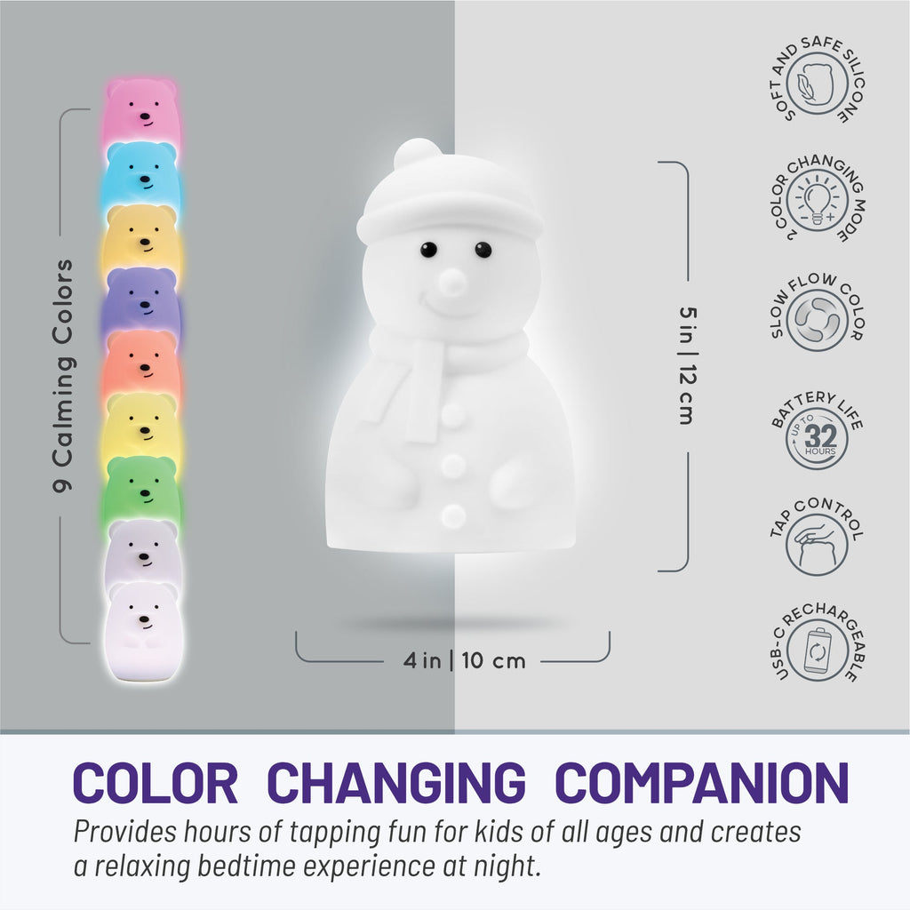 LumiPets Stanley the Snowman LED Night Light